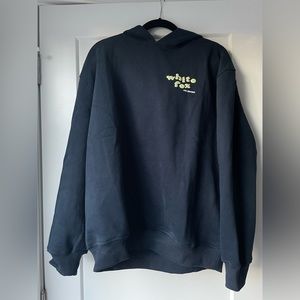 White Fox Hoodie. Size S/M. Just bought and never worn. OVERSIZED.